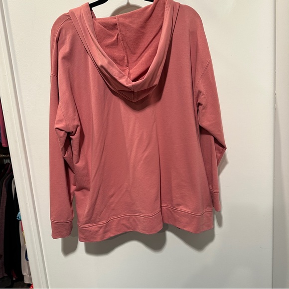 Michael Kors Women’s Dusty Pink thin hooded sweatshirt - Size 2X - - Picture 8 of 9